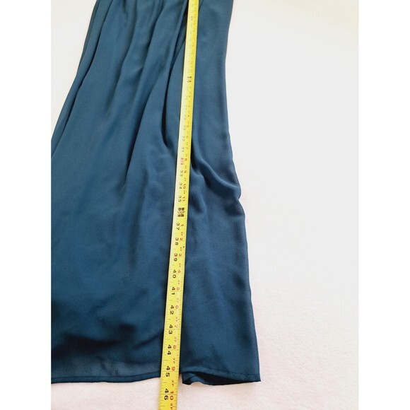 Show Me Your Mumu Kendall Maxi Dress Deep Jade Chiffon Bridesmaid‎ Small S - Picture 10 of 10